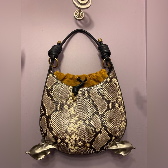 Thacker Python Bo Drawstring Purse. - Picture 5 of 8